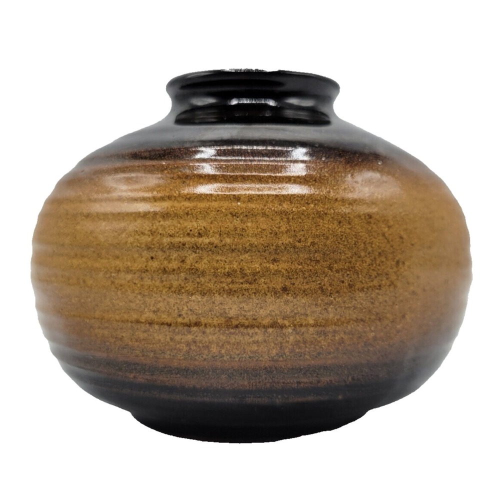 Vintage Signed Studio Art Pottery Handmade Bud Vase Home Shelf Decor MCM